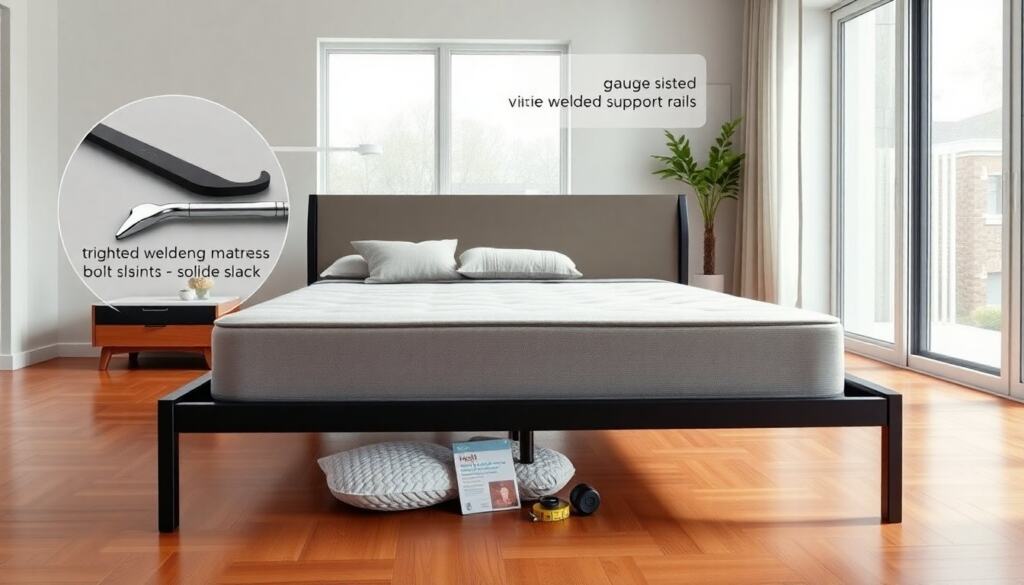 metal bed frame full